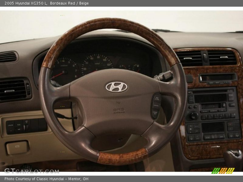 Bordeaux Red / Beige 2005 Hyundai XG350 L