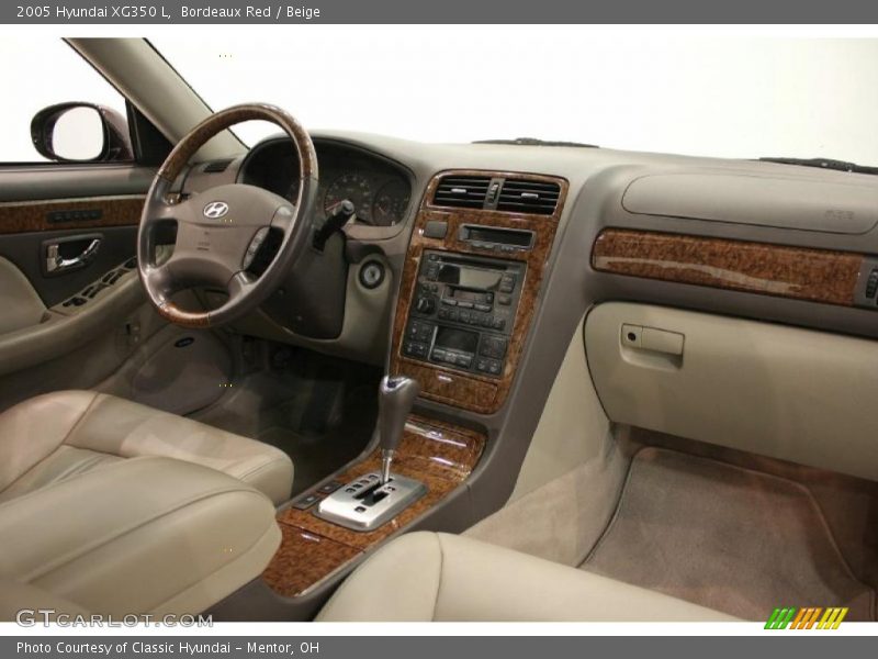 Bordeaux Red / Beige 2005 Hyundai XG350 L