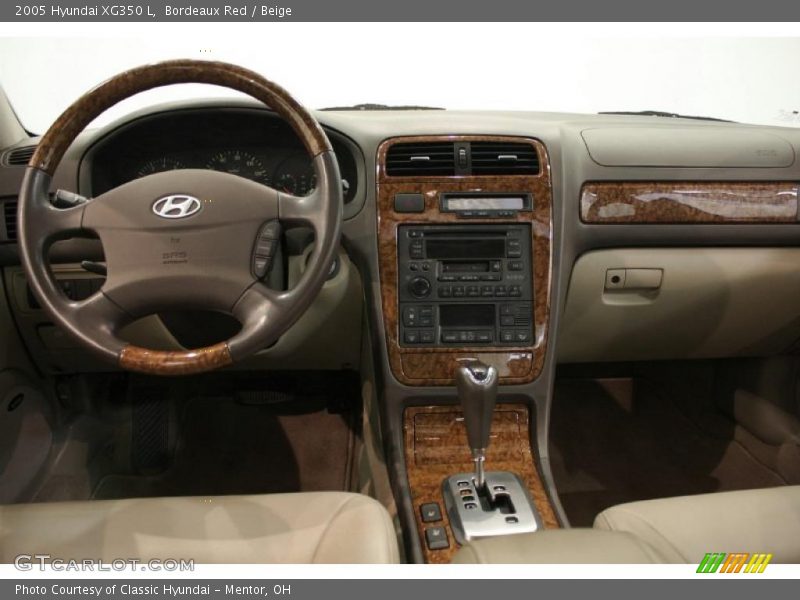 Bordeaux Red / Beige 2005 Hyundai XG350 L