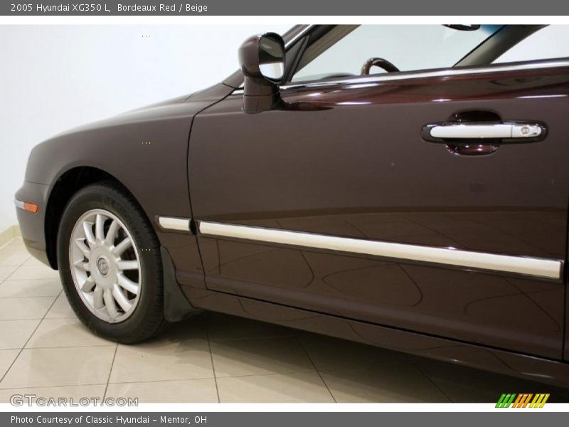Bordeaux Red / Beige 2005 Hyundai XG350 L