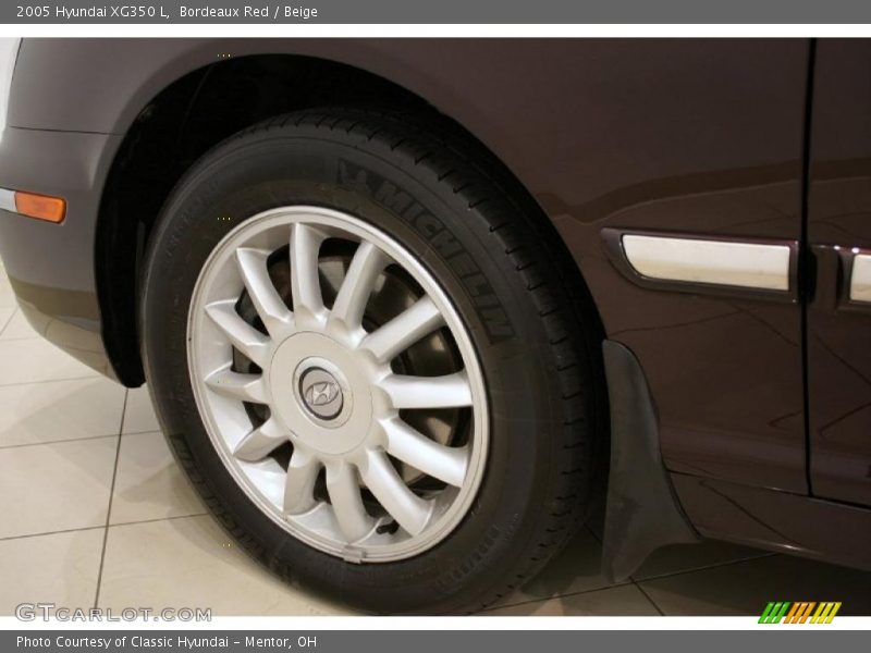 Bordeaux Red / Beige 2005 Hyundai XG350 L