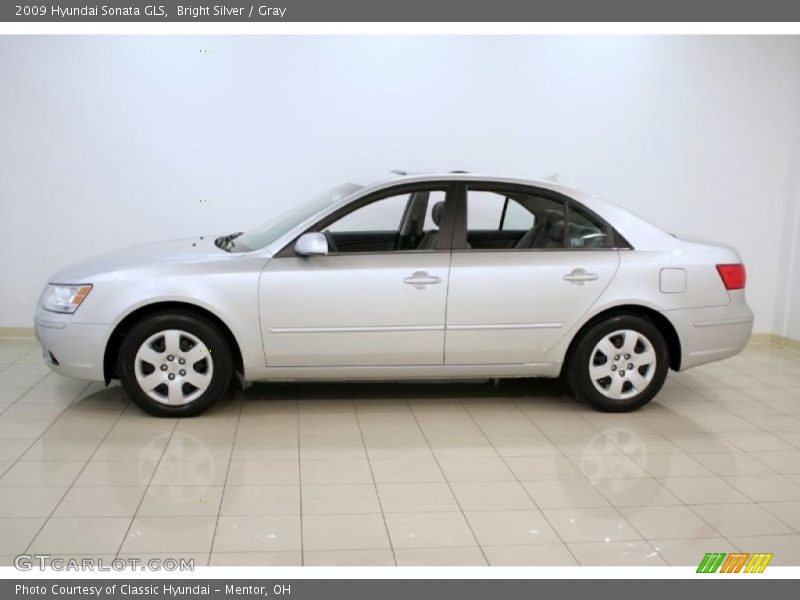 Bright Silver / Gray 2009 Hyundai Sonata GLS