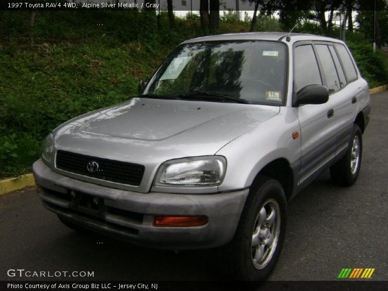 Alpine Silver Metallic / Gray 1997 Toyota RAV4 4WD