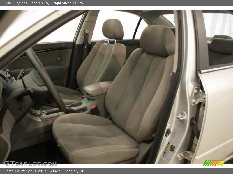 Bright Silver / Gray 2009 Hyundai Sonata GLS