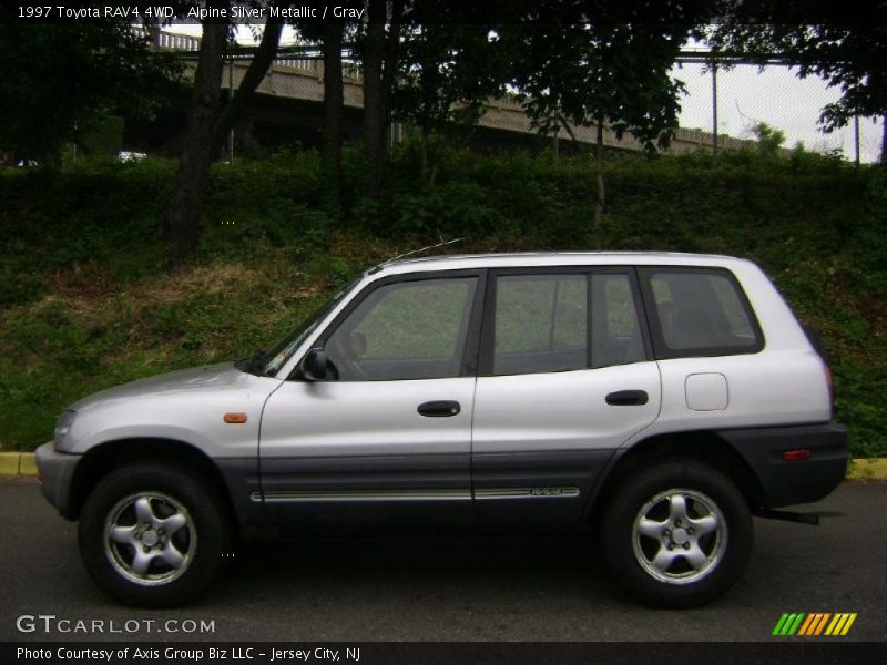 Alpine Silver Metallic / Gray 1997 Toyota RAV4 4WD