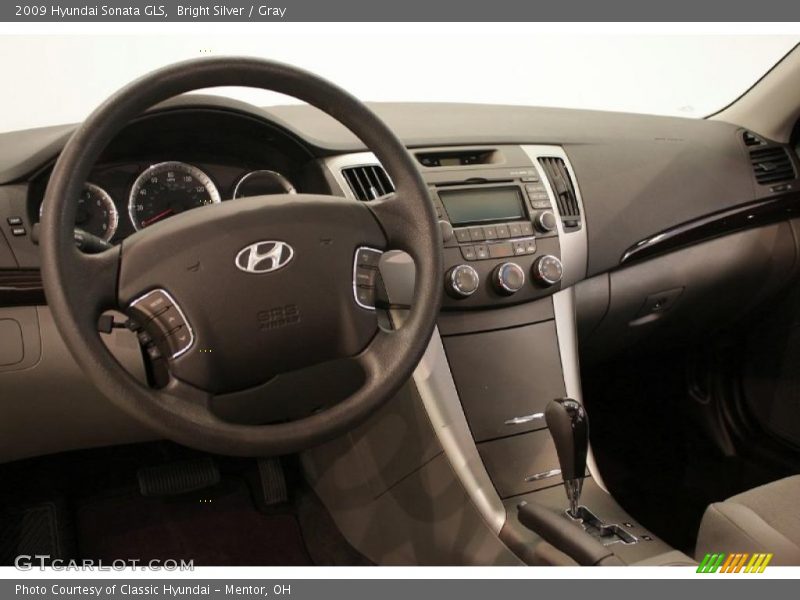 Bright Silver / Gray 2009 Hyundai Sonata GLS
