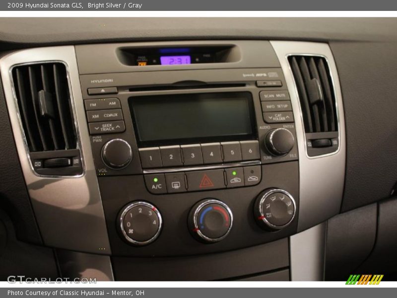Bright Silver / Gray 2009 Hyundai Sonata GLS