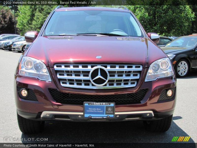 Barolo Red Metallic / Ash 2009 Mercedes-Benz ML 350 4Matic