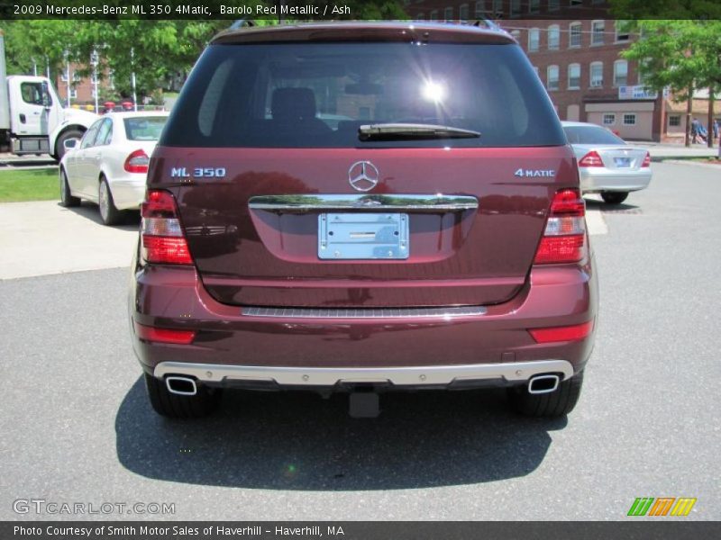 Barolo Red Metallic / Ash 2009 Mercedes-Benz ML 350 4Matic