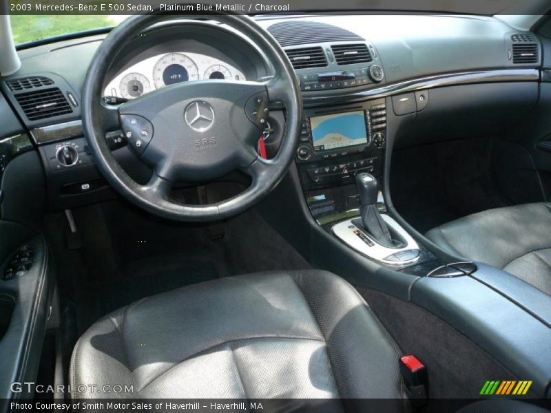 Platinum Blue Metallic / Charcoal 2003 Mercedes-Benz E 500 Sedan