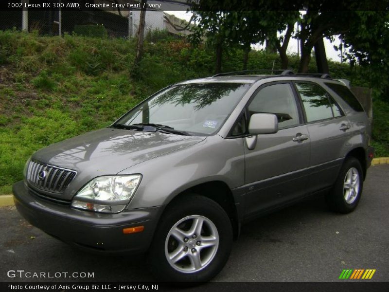 Graphite Gray Pearl / Ivory 2002 Lexus RX 300 AWD
