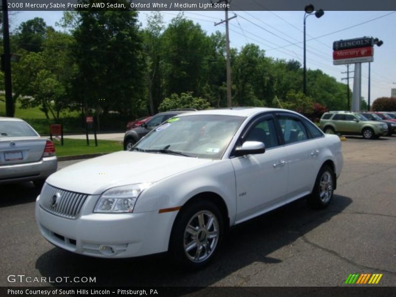 Oxford White / Medium Light Stone 2008 Mercury Sable Premier AWD Sedan