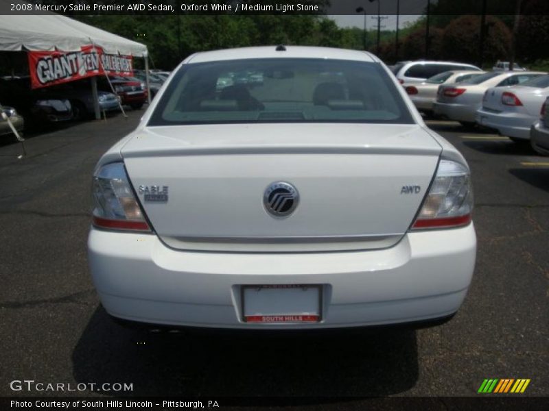 Oxford White / Medium Light Stone 2008 Mercury Sable Premier AWD Sedan