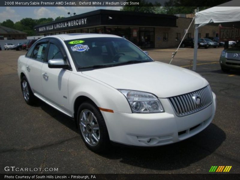 Oxford White / Medium Light Stone 2008 Mercury Sable Premier AWD Sedan