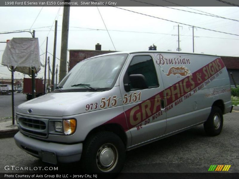 Silver Metallic / Grey 1998 Ford E Series Van E150 Commercial
