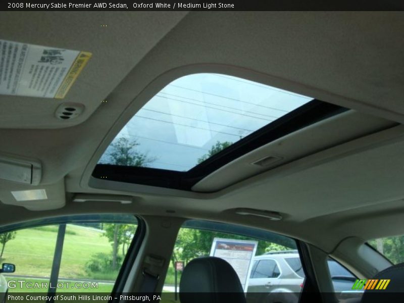 Oxford White / Medium Light Stone 2008 Mercury Sable Premier AWD Sedan
