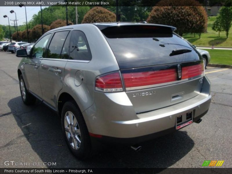 Vapor Silver Metallic / Charcoal Black 2008 Lincoln MKX AWD