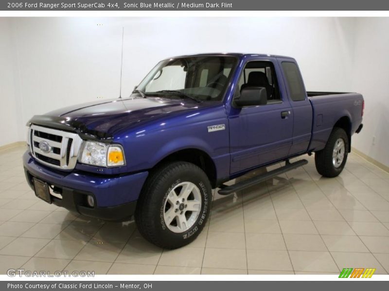 Sonic Blue Metallic / Medium Dark Flint 2006 Ford Ranger Sport SuperCab 4x4
