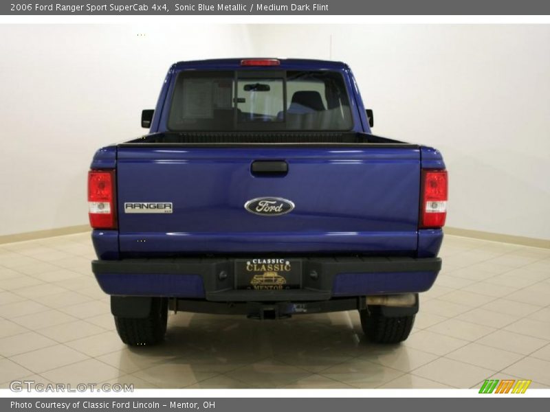 Sonic Blue Metallic / Medium Dark Flint 2006 Ford Ranger Sport SuperCab 4x4