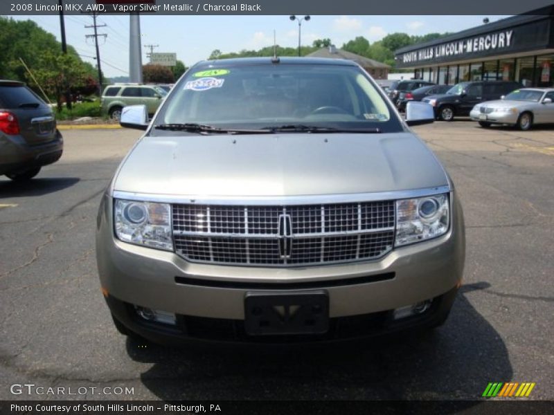 Vapor Silver Metallic / Charcoal Black 2008 Lincoln MKX AWD