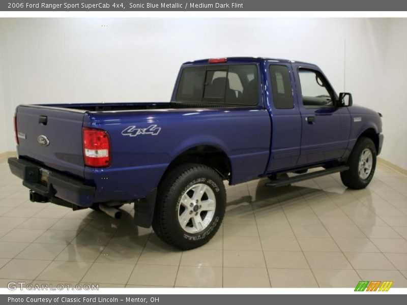 Sonic Blue Metallic / Medium Dark Flint 2006 Ford Ranger Sport SuperCab 4x4