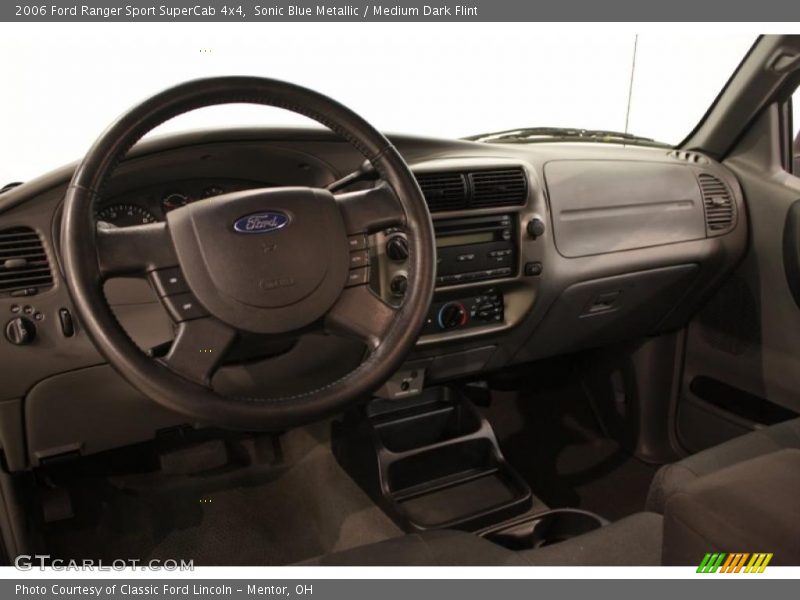 Sonic Blue Metallic / Medium Dark Flint 2006 Ford Ranger Sport SuperCab 4x4