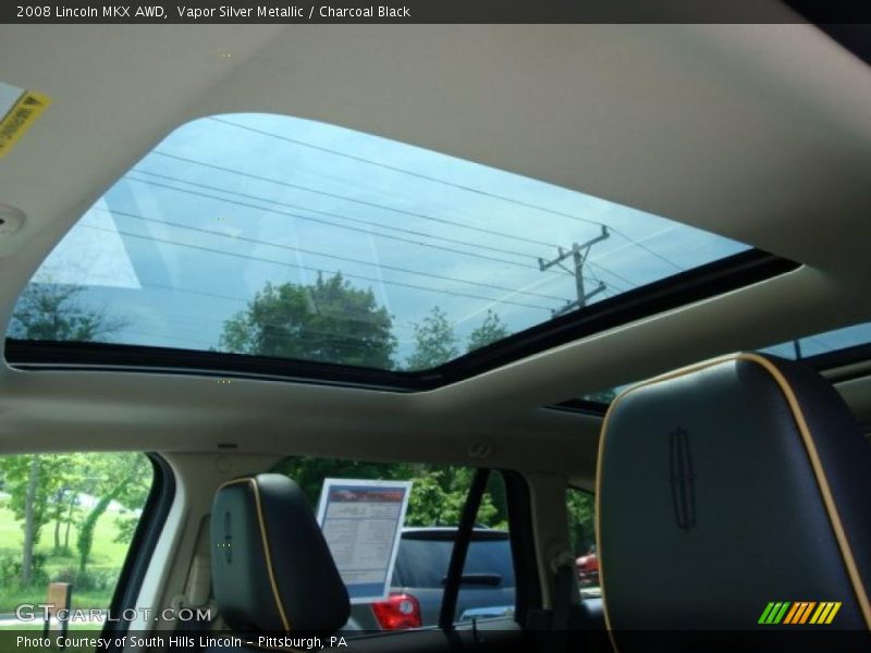 Vapor Silver Metallic / Charcoal Black 2008 Lincoln MKX AWD