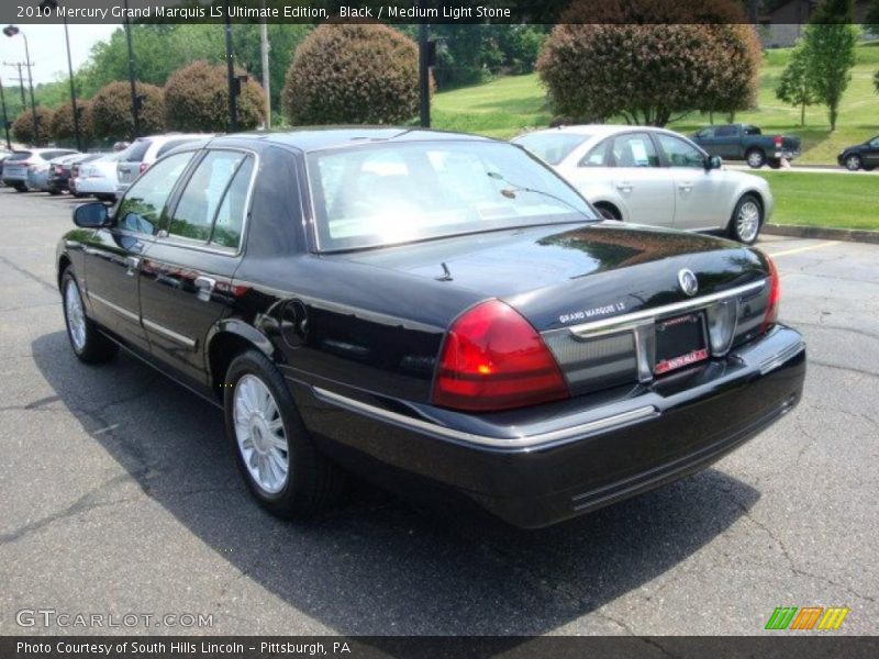 Black / Medium Light Stone 2010 Mercury Grand Marquis LS Ultimate Edition