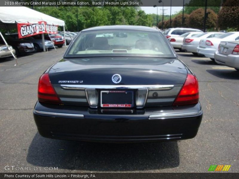 Black / Medium Light Stone 2010 Mercury Grand Marquis LS Ultimate Edition