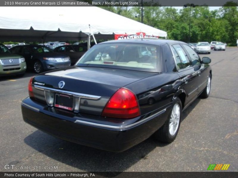 Black / Medium Light Stone 2010 Mercury Grand Marquis LS Ultimate Edition