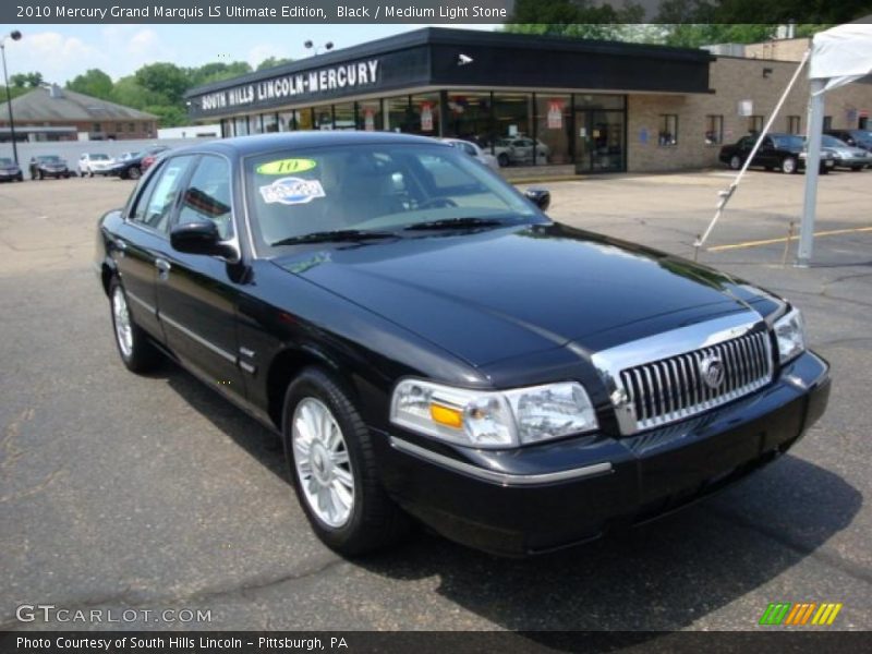Black / Medium Light Stone 2010 Mercury Grand Marquis LS Ultimate Edition