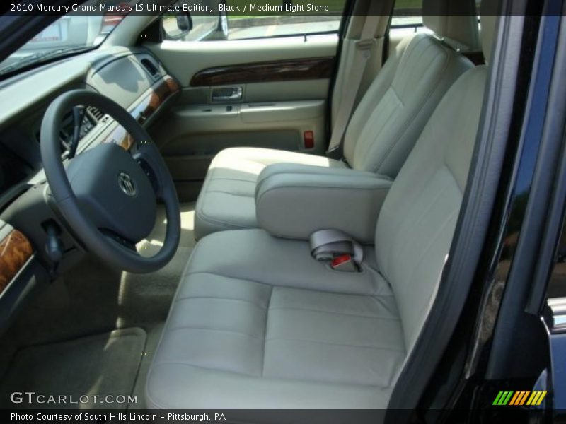 Black / Medium Light Stone 2010 Mercury Grand Marquis LS Ultimate Edition