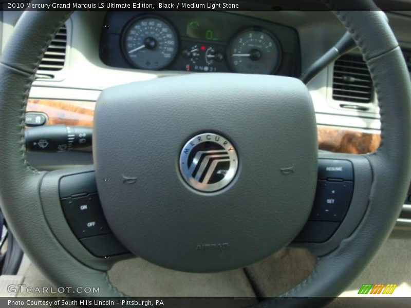 Black / Medium Light Stone 2010 Mercury Grand Marquis LS Ultimate Edition