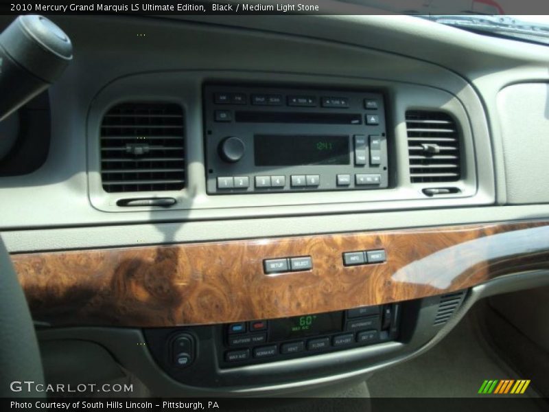 Black / Medium Light Stone 2010 Mercury Grand Marquis LS Ultimate Edition