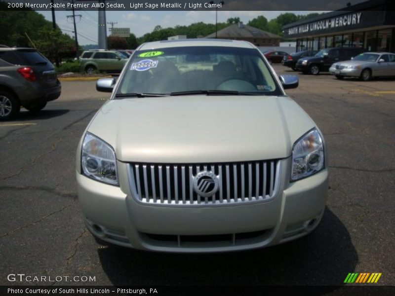 Light Sage Metallic / Light Camel 2008 Mercury Sable Premier AWD Sedan