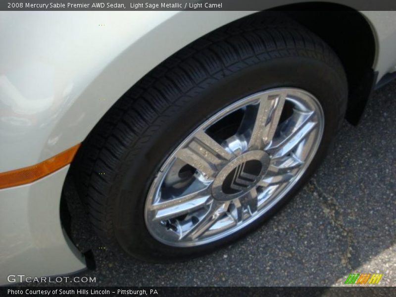 Light Sage Metallic / Light Camel 2008 Mercury Sable Premier AWD Sedan