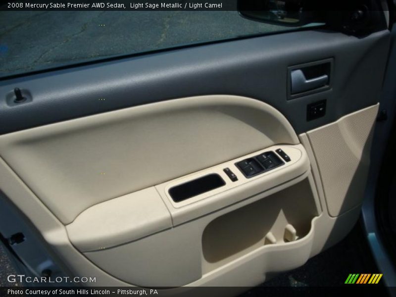 Light Sage Metallic / Light Camel 2008 Mercury Sable Premier AWD Sedan