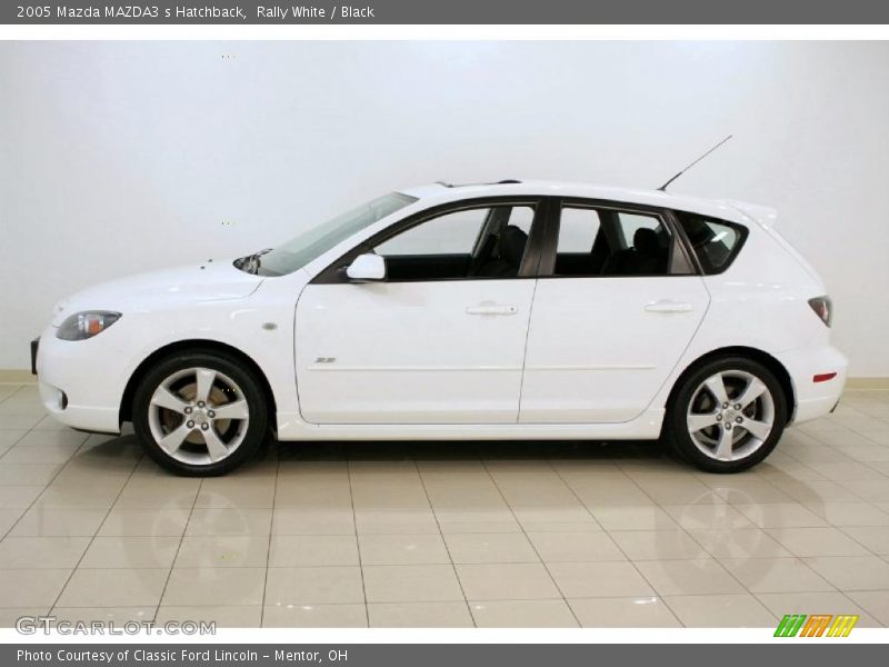 Rally White / Black 2005 Mazda MAZDA3 s Hatchback