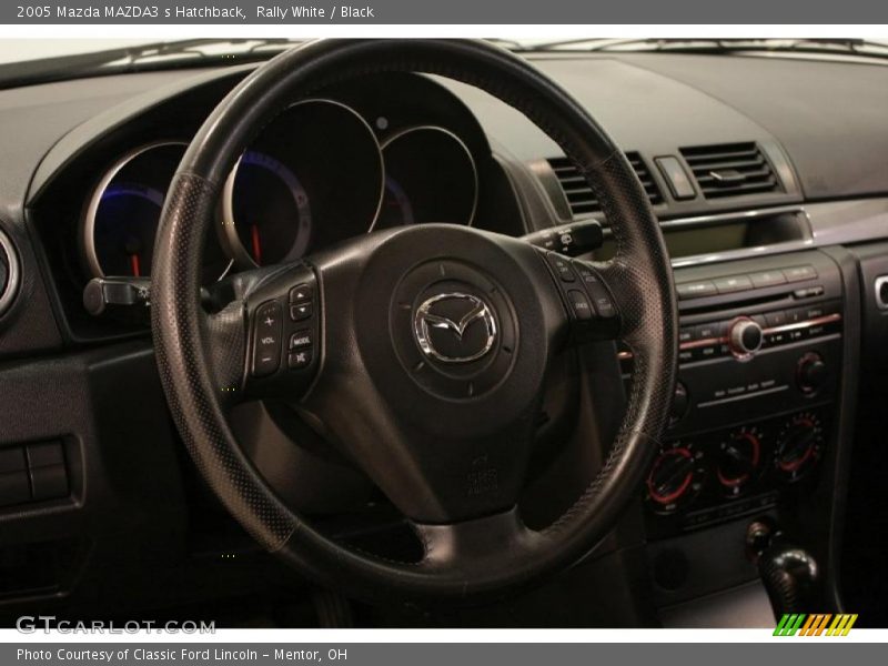 Rally White / Black 2005 Mazda MAZDA3 s Hatchback