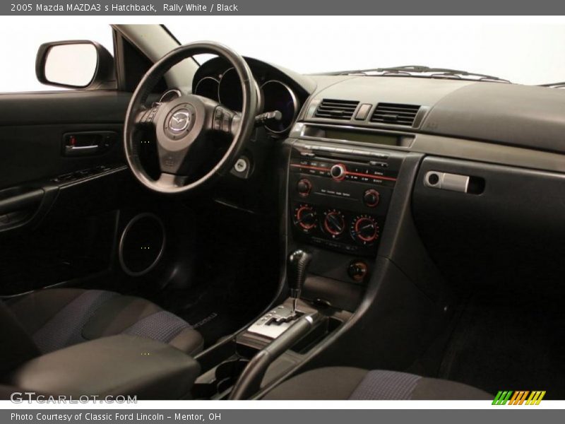 Rally White / Black 2005 Mazda MAZDA3 s Hatchback