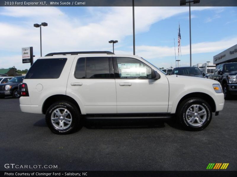 White Suede / Camel 2010 Ford Explorer XLT