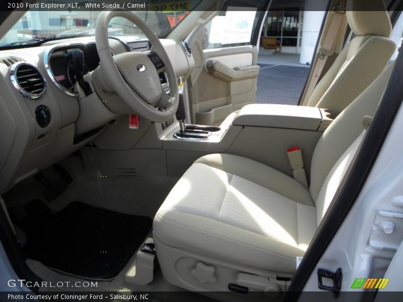 White Suede / Camel 2010 Ford Explorer XLT