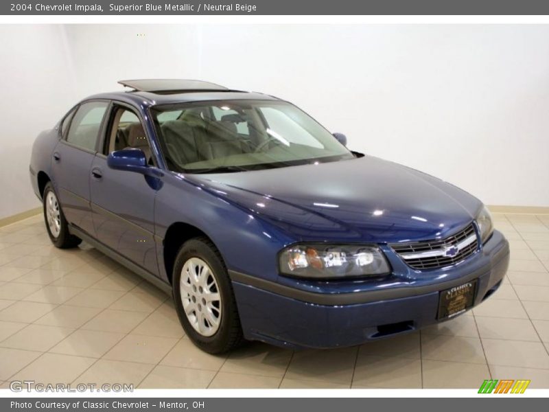 Superior Blue Metallic / Neutral Beige 2004 Chevrolet Impala