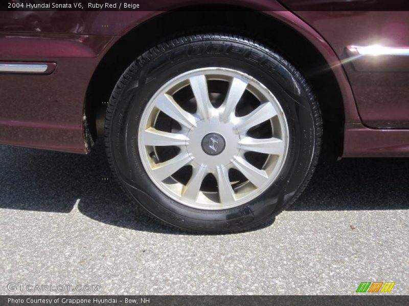 Ruby Red / Beige 2004 Hyundai Sonata V6