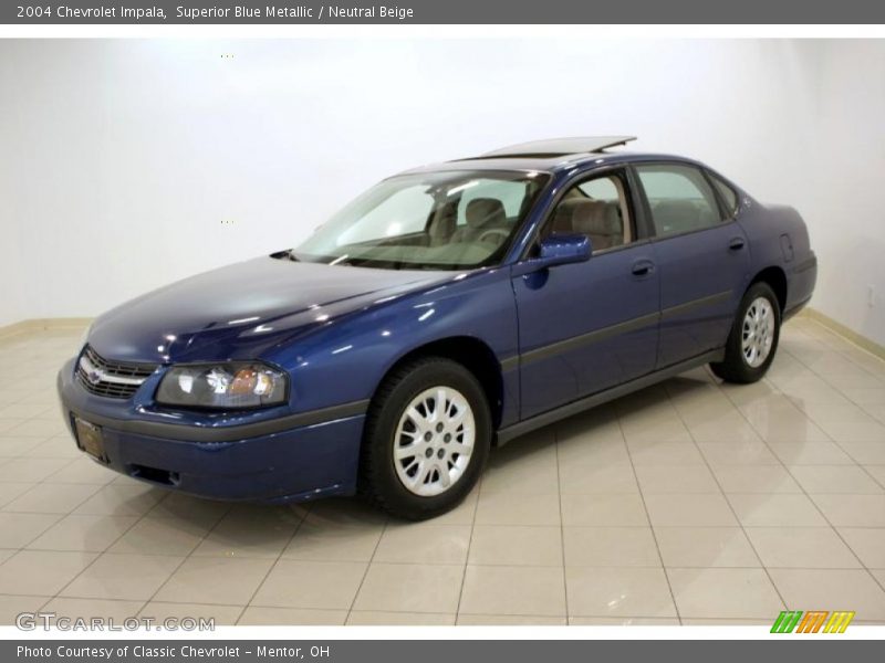 Superior Blue Metallic / Neutral Beige 2004 Chevrolet Impala