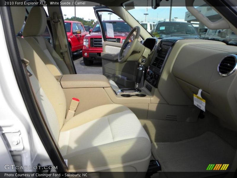 White Suede / Camel 2010 Ford Explorer XLT