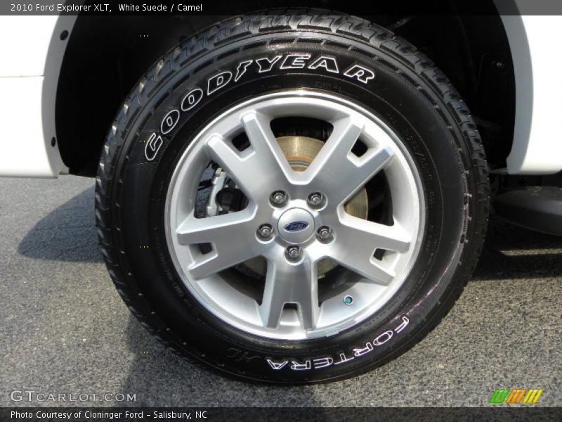 White Suede / Camel 2010 Ford Explorer XLT
