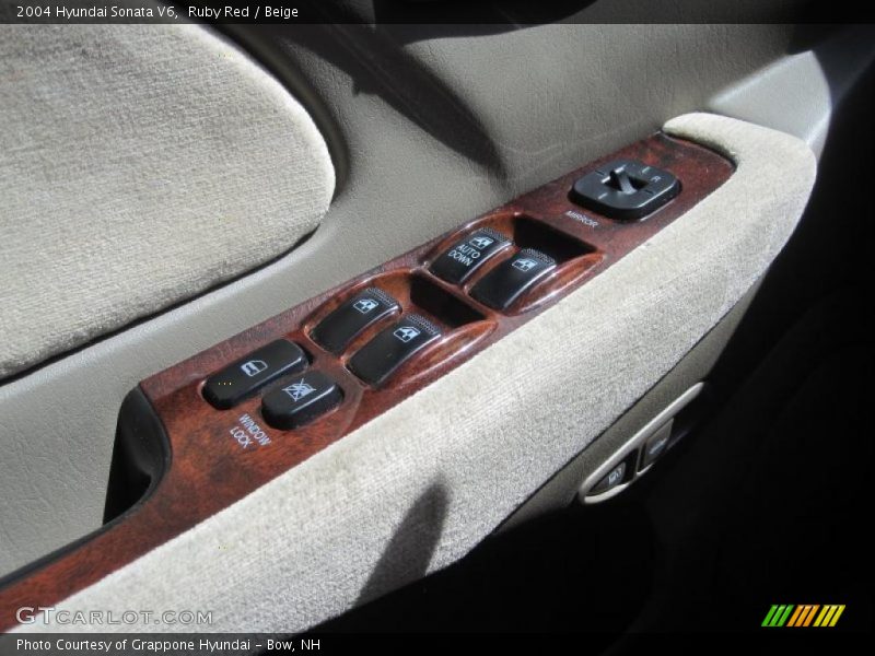 Ruby Red / Beige 2004 Hyundai Sonata V6