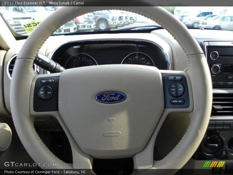 White Suede / Camel 2010 Ford Explorer XLT