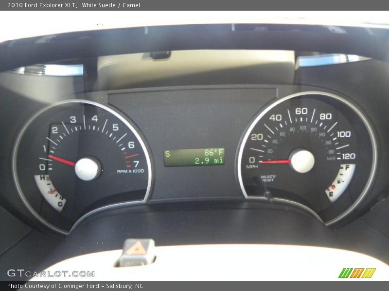 White Suede / Camel 2010 Ford Explorer XLT